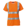 PAYPER AVENUE LADY FLUORESCENT 001483-0028 / Dámske tričko s reflexnými pruhmi - oranžová XL
