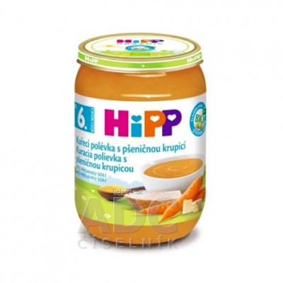 HiPP BIO Slepačia polievka s pšeničnou krupicou 190 g