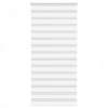 VidaXL Roleta zebra, biela, šírka tkaniny 90,9 cm, polyester