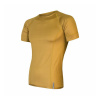 Sensor Coolmax Tech pánské triko kr.rukáv mustard XXL