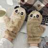 Rukavice - Teplé dámske zimné rukavice hrubé panda kk (Teplé dámske zimné rukavice hrubé panda kk)