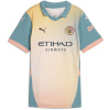 Puma Manchester City FC Fourth Shirt 2024 2025 Womens Blue/Pink 8 (XS)