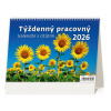 Helma Stolový riadkový 21,1x14,8 cm Týždenný s citátmi 2026