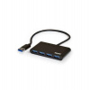 PORT CONNECT USB HUB, 4x USB 3.0, čierny (900121)