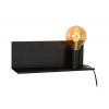Lucide 06218/01/30 Nástenné svietidlo SEBO Wall Light E27/40W, L35, W12, H12cm čierne