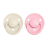 Bibs cumlíky silikón 2 ks De Lux 0-36 mesiacov One Size Ivory-baby-pink
