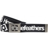 pánsky látkový opasok HORSEFEATHERS IDOL BELT Black/White
