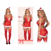Kostým, maska - Oblečenie pani Santa, Veľkosť S, Vianoce (Halloween Kostuch Death Outfit 2el Set)