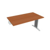 Hobis Rokovací stôl Flex, 140x75,5x80 cm, čerešňa/kov