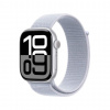 Apple Watch Series 10 46 mm strieborný hliník s oblačne modrým prevliekacím remienkom MWWN3QC/A
