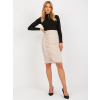 Dámska sukňa LK-SD-506633.11 Farba: Béžová, Veľkosť: 40
