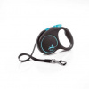 Vodítko Flexi Black Design M - 5m (do 25kg), páska Farba: Modrá
