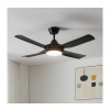 Eglo Eglo 35092 - LED Stropný ventilátor BONDI LED/20W/230V + DO čierna EG35092 + záruka 5 rokov zadarmo