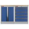 Zostava kvalitných PROFI BLUE dielenských skriniek s pracovnou doskou - MTGS1300BAL08
