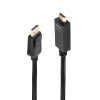 Kábel DisplayPort na HDMI M/M 3m, jednosmerný, 3840x2160@30Hz, čierny, pozl. konektor