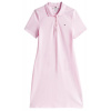Dámske šaty Tommy Hilfiger 1985 Slim Pique - Ružový (L)
