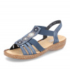 Dámske sandále RIEKER 628G9-16 modrá S5 42