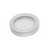 GTV Stříbrné zapuštěné LED svítidlo se vzdáleností Vasco, 12V DC, 1.7W, 24 SMD3528, teplá bílá, 200cm