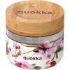 Quokka Quokka Deli Food Jar - Skleněná nádoba na potraviny / Svačinový box 500 ml (tmavé květy)