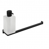 COLOMBO CB - LOOK B1674 - SET - Dávkovač mydla a držiak na uterák CIM - čierna matná (NM)