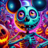 CUKROVÁ TLAČ jedlý obrázok na tortu Cukrová hmota Strašidelná Myšiak Mickey 2 + MENO