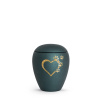 Zvieracia urna Verona Heart - Smaragdová 0,5l