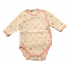 Body prekladacie pre novorodenca biele s ružovou - Medvedíky, veľ. 56