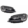 KITT Headlights 3D LED DRL suitable for VW Golf 7 VII (2012-2017) Silver R-Line LED Flowing Dynamic Sequential Turning Lights