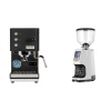 Profitec GO, black + Eureka Atom Specialty 65, white