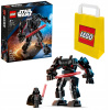 Lego STAR WARS 75368 Darth Vader's Mech + LEGO papierová taška 6315786 žltá 24x8x18 cm (LEGO BLOCKS | STAR WARS 75368 DARTH VADER'S MECH SET PRE DETI + TAŠKA)