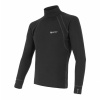 Tričko Sensor DOUBLE FACE, rolák, dlhý rukáv, čierne - XXL