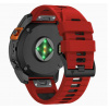 Garmin náhradní řemínek - silikonový - 22mm pro řadu Fénix - červená