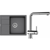 Set Schock S17-11 (dřez Manhattan D-100 Croma + baterie Epos.120 Chrom)