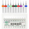 Vrtak, vrtáky - Set 10x mini vŕtačka vŕtačky PCB 0,1-1,0 mm 38 mm (Set 10x mini vŕtačka vŕtačky PCB 0,1-1,0 mm 38 mm)