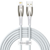 Kábel Baseus Glimmer Series s rýchlym nabíjaním USB-C - Lightning 480Mb/s 2,4A 2m biely Baseus