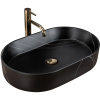 Rea NADIA 60 BLACK STONE MATT UMÝVADLO NA DOSKU, imitácia kameňa keramické REA-U8565