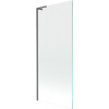 Mexen Next L sprchová zástena do vane 1-krídlová 80 x 150 cm, priehľadná, brúsená antracitová - 895-080-000-03-00-66