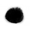 Kožešinová bambule s poutkem Ø12 a 14 cm Varianta: 7 (Ø12 cm) černá, Balení: 1 ks