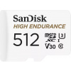 SanDisk MicroSDXC karta 512GB High Endurance (R:100/W:40 MB/s, C10, U3, V30) + adaptér SDSQQNR-512G-GN6IA