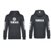 Pánská mikina s kapucí s motivem Yamaha, tmavě šedá S