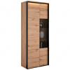 Hom`in VITRÍNA, čierna, dub artisan, 76/200/41 cm - Obývacie zostavy - 000589000518