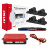 AMiO Sada parkovacích senzorov, cúvacie senzory max led 4 senzory čierny 19 mm nákladné auto amio-02292