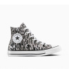 Converse Unisex Chuck Taylor All Star Leo Canvas High-Top Trainers 001-Black/Fro 4.5 (37.5)