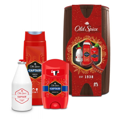 Procter & Gamble Old Spice Captain deostick 50 ml + sprchový gel 250 ml + voda po holení 100 ml + barel dárková sada