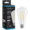 Mexen Vintis LED žiarovka filament E27, ST64, 8W, Neutrálna - 4000K, 1055 lm, číra - L152-E27-0840-00