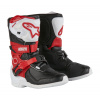 Boty TECH 3S KIDS, ALPINESTARS, dětské (bílá/černá/červená, vel. 33)