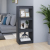 zahrada-XL Knižnica/deliaca stena sivá 40x30x103,5 cm masívna borovica 808140