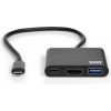PORT CONNECT USB-C HUB, HDMI 1X 4K + USB-A + USB-C, černý 900140