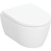 GEBERIT iCon Compact závesné WC Rimfree s hlbokým splachovaním, 355 x 490 mm + softclose WC sedadlo, matná biela, 502.381.JT.1