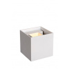 Lucide 09217/04/31 Nástenné svietidlo XIO Wall Light Square G9/4W, 380lm, 2700K Biele